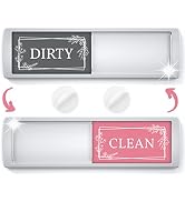 ASSURED SIGNS Stylish Clean Dirty Magnet Sign - 2 by 7 Inch - Ideal Clean Dirty Magnet for Dishwa...