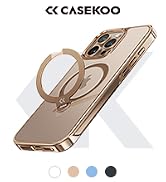 CASEKOO Desert Titanium for iPhone 16 Pro Max Case with 360° Spin Stand, Magsafe, Protection, Gold