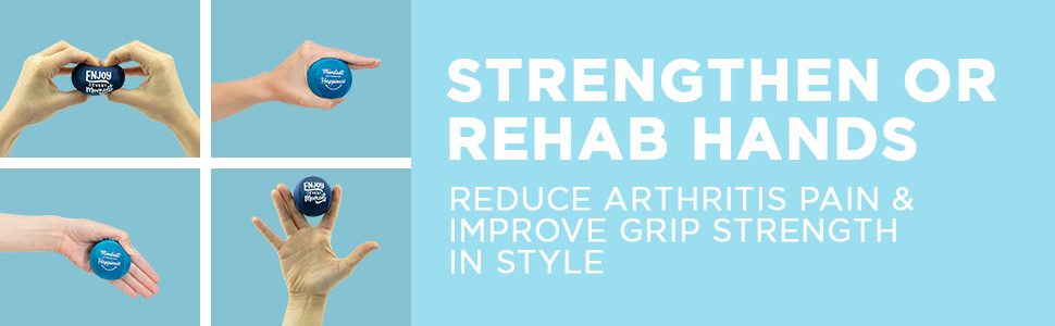 Strengthen or rehab hands. Reduce arthritis pain and improve grip strength in style.