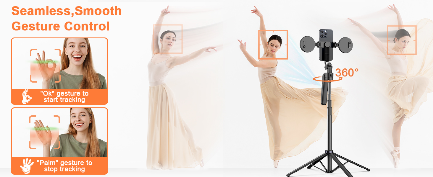 auto tracking phone tripod