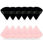 12Pcs of Triangular Powder Puff Makeup Sponges, Made of Super-soft Velvet, Designed for Contourin...