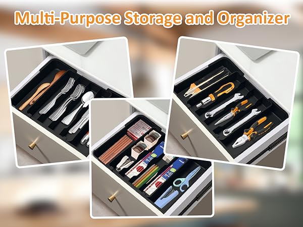 large silverware drawer organizer