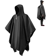 CHGANG Rain Ponchos for Adults, Reusable Ponchos for Men Women, Waterproof EVA Lightweight Rain C...