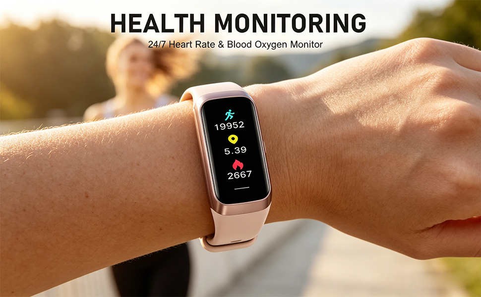 fitness tracker for running swimming sports watch sleep tracker with alarm 24/7 health monitoring
