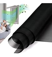 HOMWMPA High Density Window Screen Roll, 39 x 86 inch Clean Air DIY Adjustable Screen Door Replac...