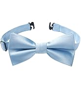 HISDERN Bow Ties for Boys Pre Tied Toddler Bow Tie Adjustable Kids Bowties Clip On Fun Patterned ...
