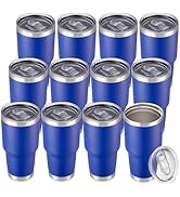 Cool Yoleb 30 oz Tumbler with Lid Stainless Steel Tumblers Bulk Vacuum Insulated Cup Reusable Pow...