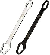 KEWAYO Double End Multifunctional Universal Wrench, 2 Pieces 8 mm-22 mm Self-Tightening Universal...