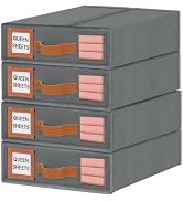 LHZK Sheet Organizers and Storage 4 Pack, Foldable Bed Sheet Organizers and Storage (Queen & King...