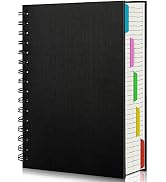 EUSOAR Notebook with Dividers, 1 Pack A5 5.5