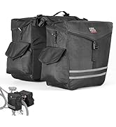 KEMIMOTO Panniers Bike Bags, 40L/50L Bicycle Saddle Bags with Waterproof Rain Cover for Rear Rack...