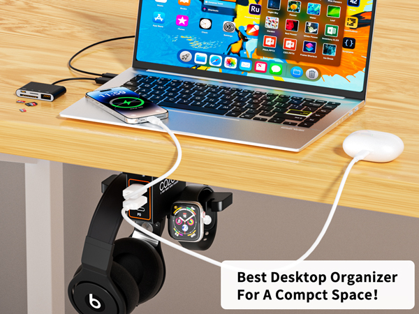 under desk headset stands