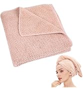Laojbaba Microfiber Hair Towel Quick Dry Hair Towel Hair Drying Towels Suitable for All Kinds of ...