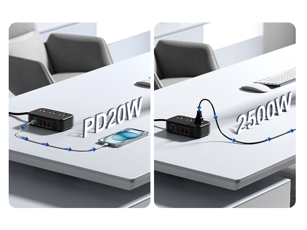 Slim flat plug easy fit in tight spot