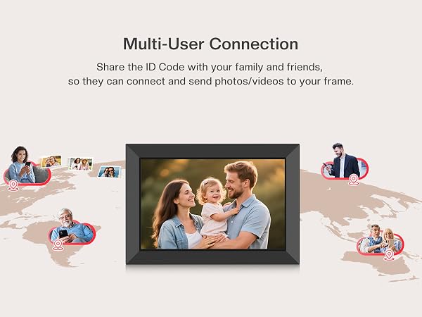 frameo digital frame wifi picture photo video share moment from phone