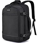 Asenlin Travel Backpack for Women Men,Flight Approved Carry On Luggage 30L Water Resistant Busine...