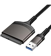 YINNCEEN SATA to USB Cable, SATA to 3.0 USB Adapter Cable for 2.5 inch SSD & HDD Data Transfer, P...