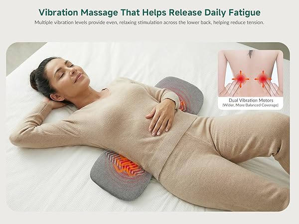 lumbar support back massage pillow