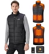 Sevdiea Heated Vest for Men with 16000mAh 7.4V Battery Pack Included,Warming Electric Heating Ves...