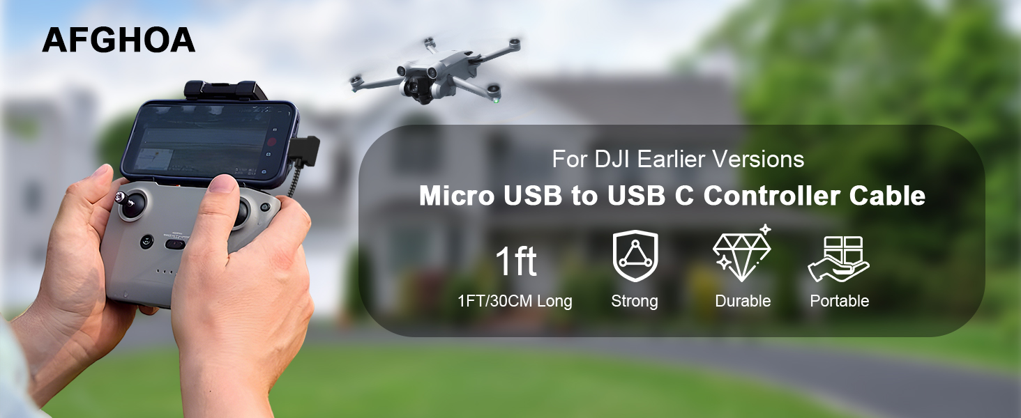 Micro USB to USB-C Remote Controller Cable
