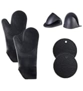 Silicone Oven Mitts Pot Holders