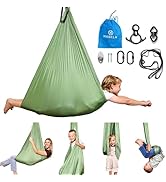 Harkla Sensory Swing for Kids & Adults - Holds 300lbs, Indoor Sensory Swing for Hug Like Calming ...