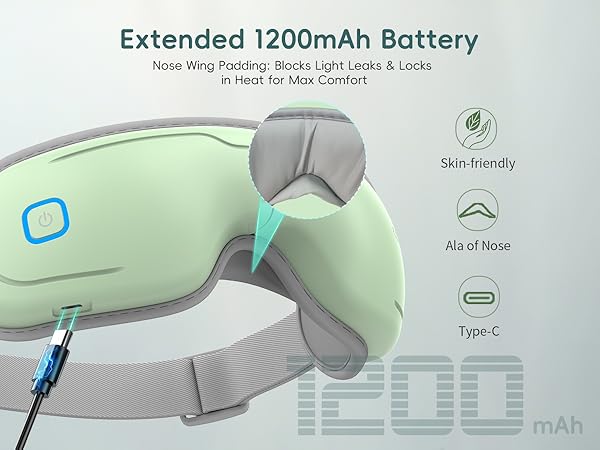 eye massager with heat