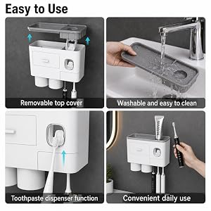 wall mount toothbrush holder