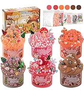 6 Packs Forest Slime Kit - Cloud Slime, Butter Slime & Clear Slime, Slime for Kids with Animal Sl...
