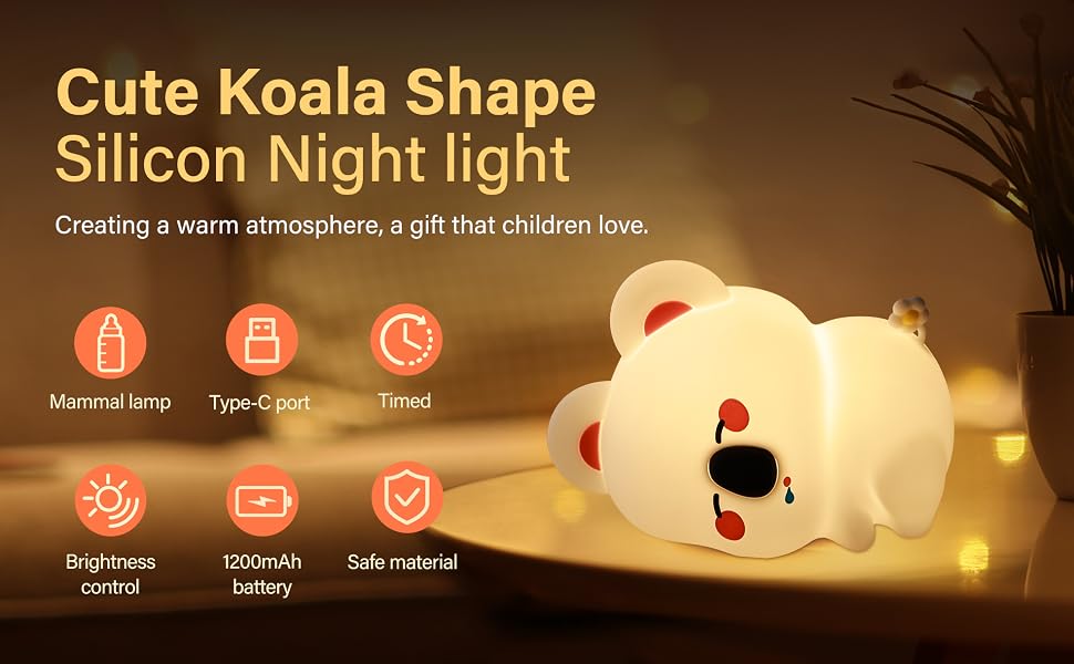 Cute Silicone Night Light