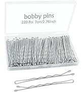 YINGFENG 220pcs 2.76 Inch Large Bobby Pins Silver, Long Hair Bobby Pins, Super Grip Silver Hair C...