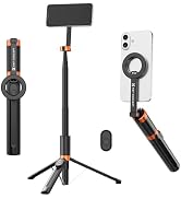 K&F CONCEPT Lightweight 71 inch Magnetic Selfie Stick Tripod, Portable Extendable Phone Stand wit...