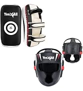 Yes4All Extreme Full Face Boxing Headgear, Adjustable Sparring Headgear, Martial Arts Helmet with...