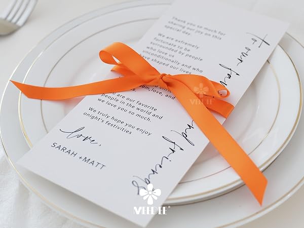 1/2 inch orange satin ribbon