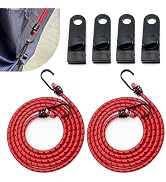 MOXRUQ 2 PCS Car Cover Gust Straps Wind Protector, Elastic Bungee Cords with Hooks Bungee Cords f...