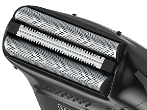 7065 Lithium Ion Rechargeable Wahl Compact Travel Shaver Black dual foils and cutter bar