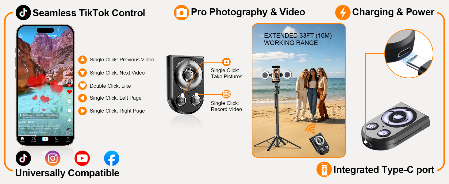 tripod for iphone with remote