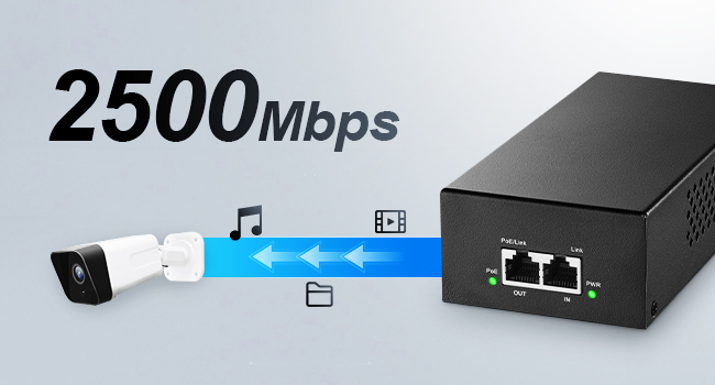 90W 2.5G PoE Injector