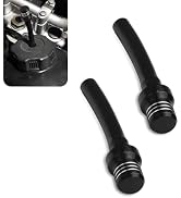 Dogary 2 PCS Gas Cap Vent Tube, CNC Alloy Breathable Oil Pipe Cover, Oil Gas Tank Cap Breather Ve...