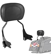 DSISIMO Detachable Upright Passenger Backrest Sissy Bar With Backrest Pad Compatible With For Tou...