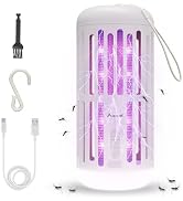 ASPECTEK 3-in-1 Rechargeable Bug Zapper with Bluetooth Speaker and Ambient LED Light, Portable Co...