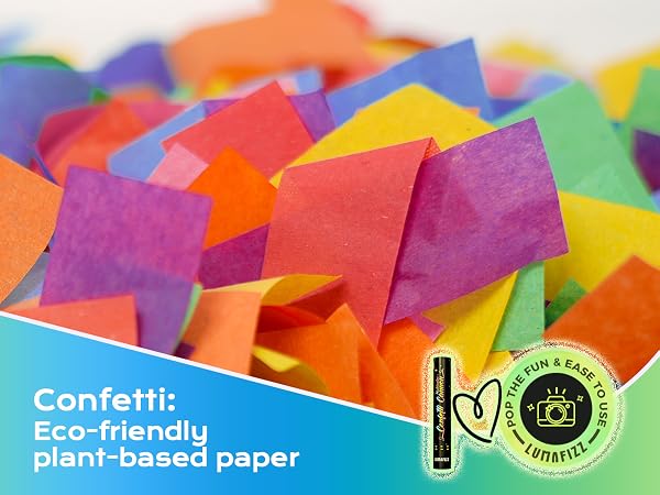 biodegradable confetti popper,party poppers,biodegradable confetti cannons