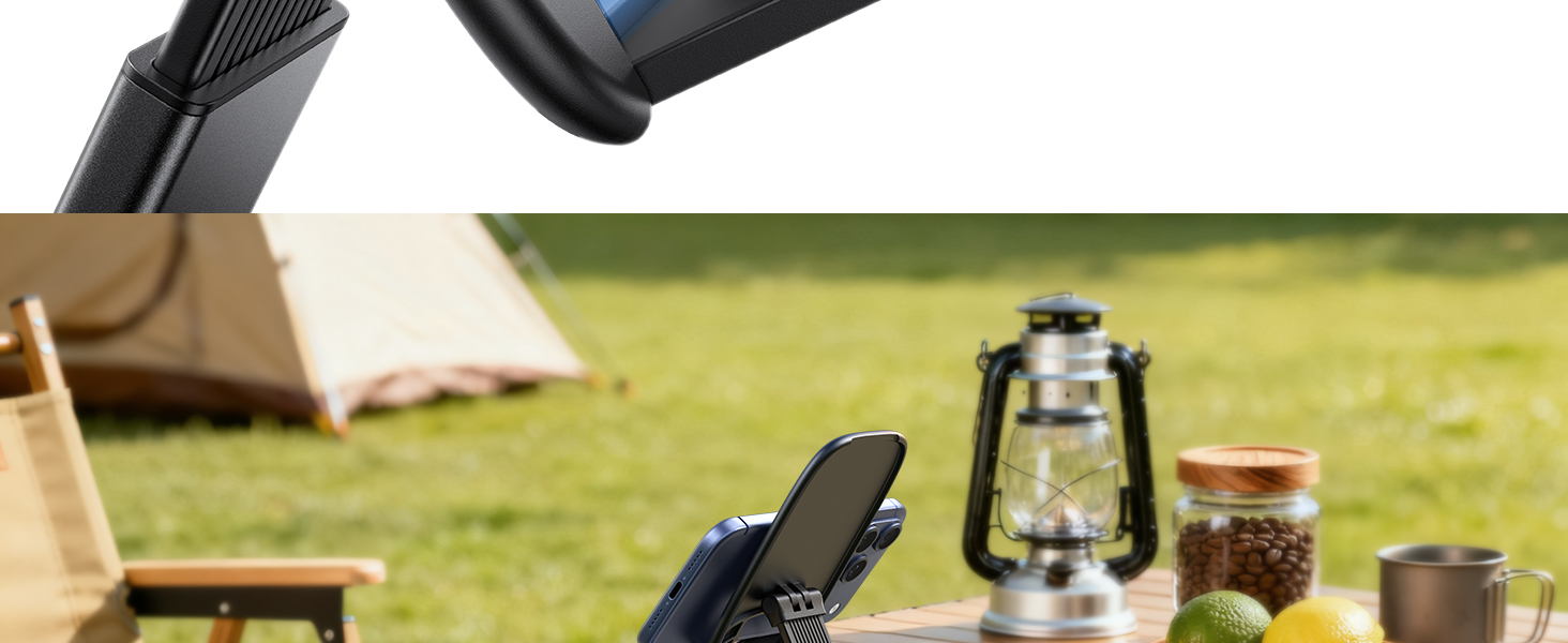 destop phone iphone stand table tabletop facetime call zoom foldable portable ultra thin