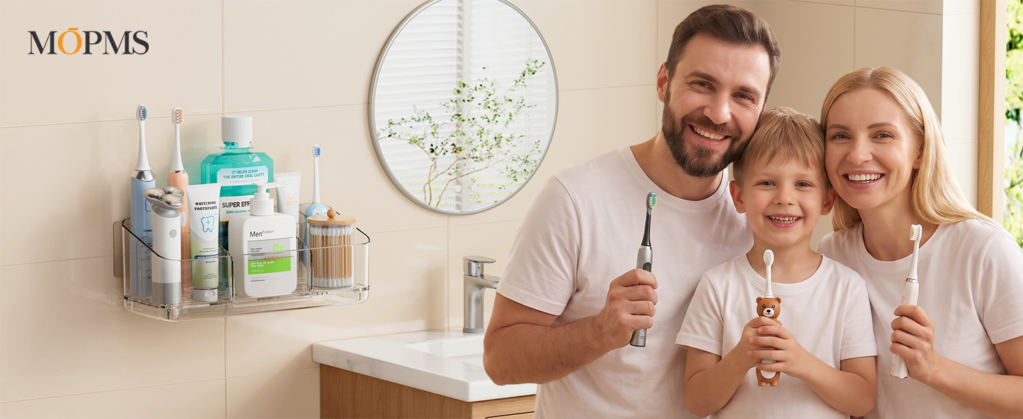 8 Slots Toothbrush Holders for Bathrooms