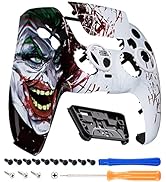 eXtremeRate Luna Redesigned Clown Hahaha Front Shell Touchpad Compatible with ps5 Controller BDM-...
