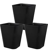 Small Bathroom Trash Can Plastic Garbage Can Square Waste Basket Trash Bins Container Bins for Ba...