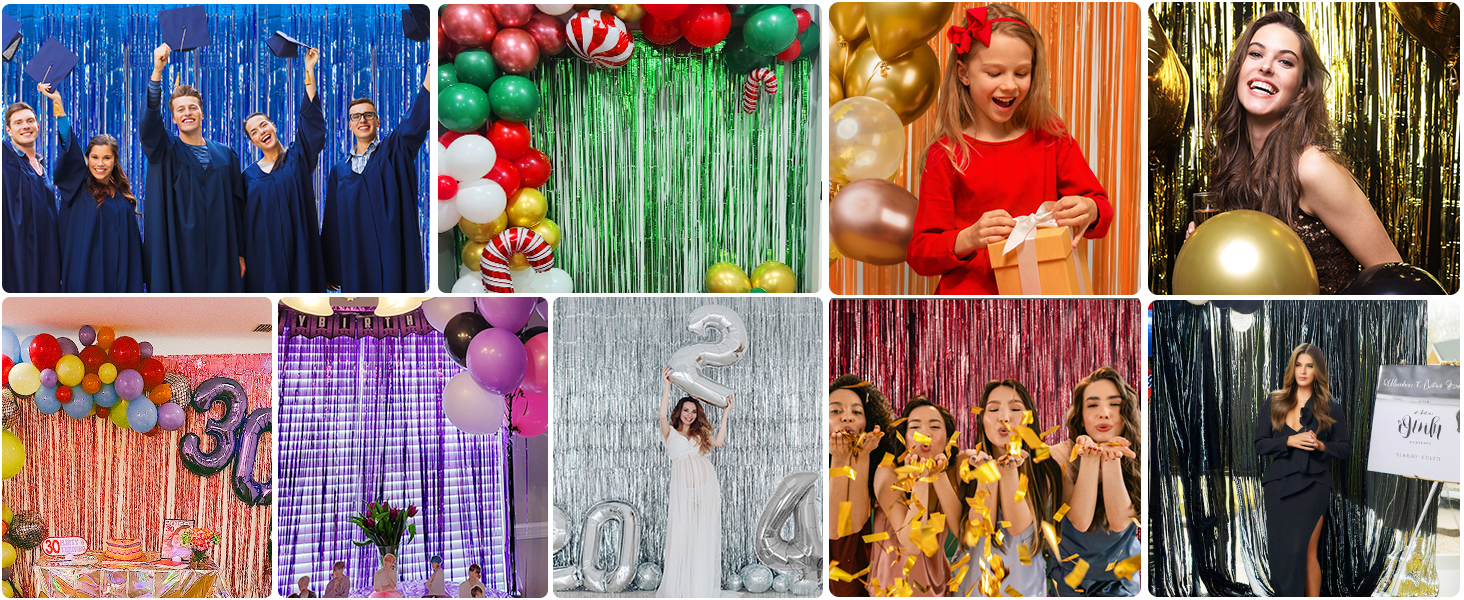 tinsel backdrop