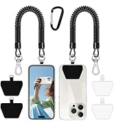 Doormoon Phone Lanyard Tether with 4 Patch, Cell Phone Lanyard with 2* Phone Tether, 4* Patch for...