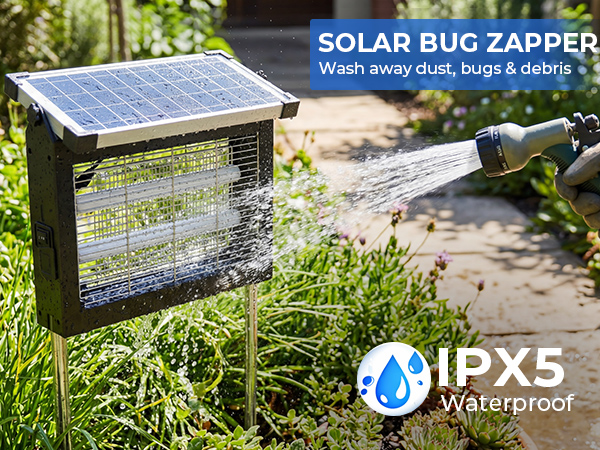 Solar bug zapper outdoor waterproof for patio