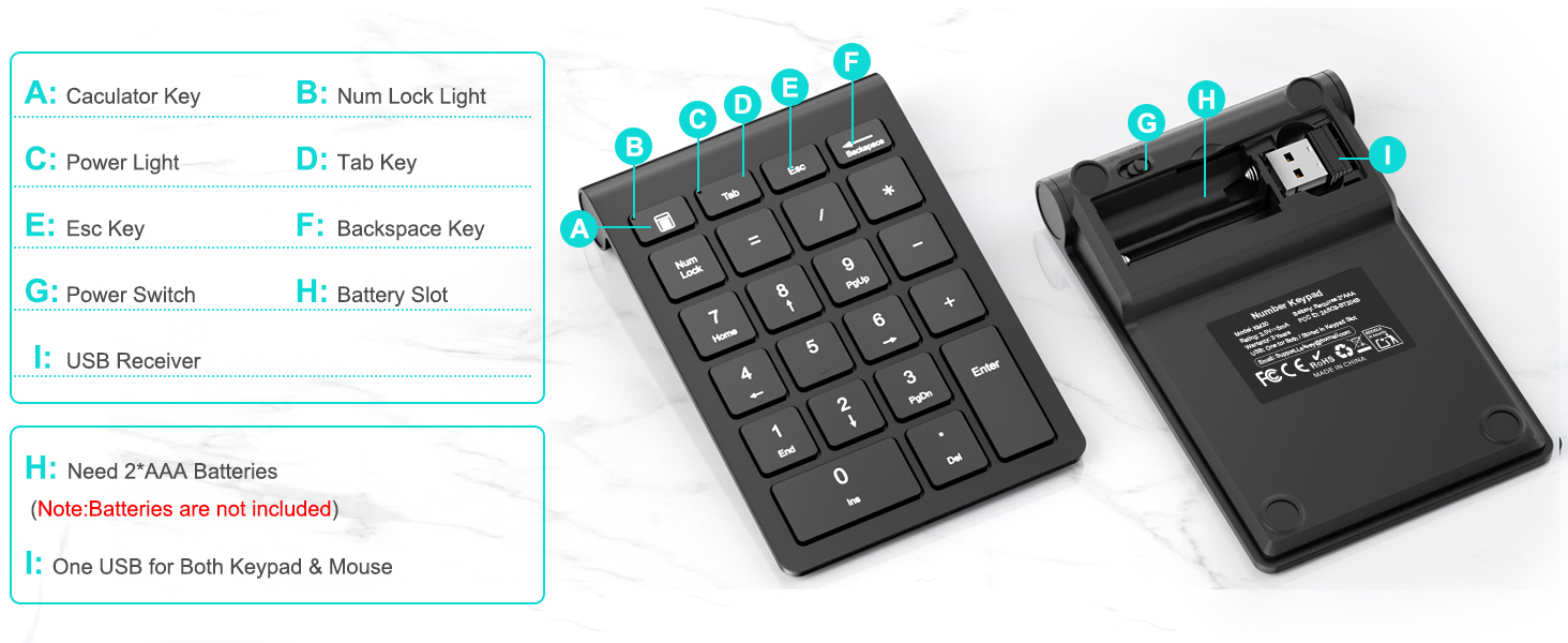 wireless keypad